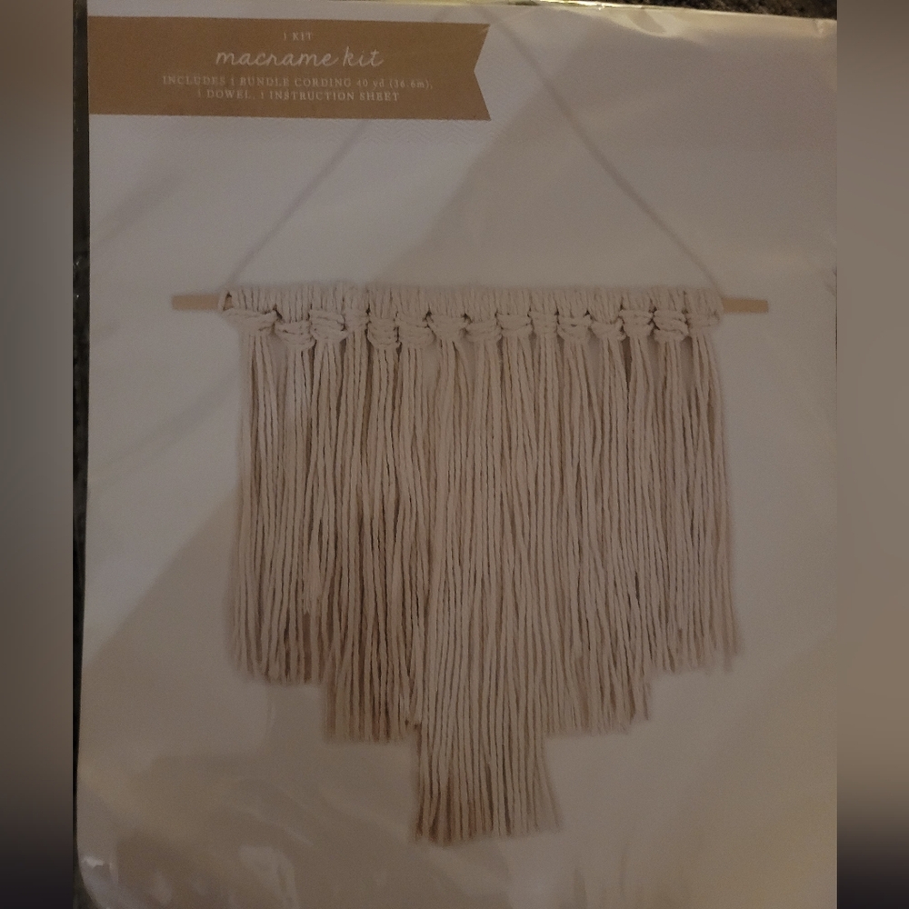DIY Macrame kit -Includes all items. Never opened